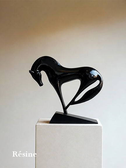 Sculpture de cheval en résine sur mesure